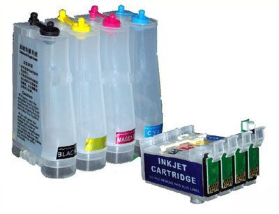 Bulk Ink Epson TX200/210/300/300f/400/410 + 400ml de Tintas